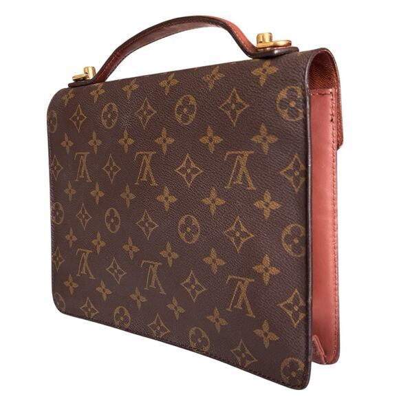 LOUIS VUITTON Monogram Monceau 26 Shoulder Bag W/ Key & Chain. Authenticated - Picture 4 of 16